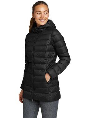 Cozy Women's Hooded Down Parka Jacket - Lightweight, Warm, Water-Resistant